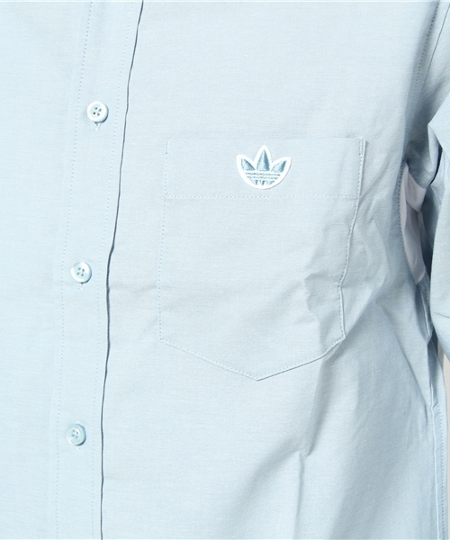 adidas Originals（アディダスオリジナルス）の「アディダス オリジナルス 白シャツ <adidas L/S SHIRTS>（シャツ/ブラウス・メンズ・ホワイト/ブルー・SMALL/MEDIUM/LARGE/X-LARGE）」の7枚目の写真