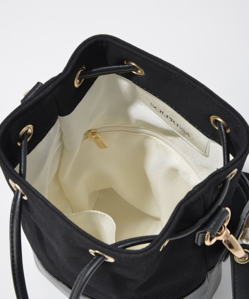 SOLPRESA（ソルプレーサ）の「【SOLPRESA】PEARL HANDLE MINI BAG SP183-A1（ショルダーバッグ・レディース・ブラック/ベージュ・FREE）」の9枚目の写真