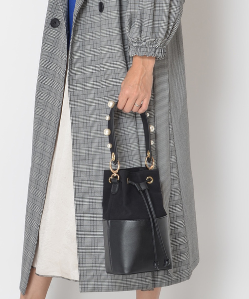 SOLPRESA（ソルプレーサ）の「【SOLPRESA】PEARL HANDLE MINI BAG SP183-A1（ショルダーバッグ・レディース・ブラック/ベージュ・FREE）」の10枚目の写真