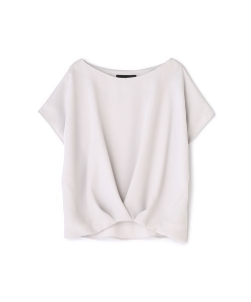 22 OCTOBRE（ヴァンドゥ－オクトーブル）の「ダブルサテンブラウス（シャツ/ブラウス・レディース・グレー/ダークネイビー・38）」の11枚目の写真