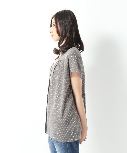 GLOBAL WORK(グローバルワーク)の「【GLOBAL WORK】ギャザープリントブラウス/半袖(シャツ/ブラウス・レディース・ブルー/イエロー/その他/グリーン/グリーン系その他/パープル系その他/イエロー系その他/ホワイト系その他/ネイビー/パープル/グレー/ピンク/ホワイト・MEDIUM/LARGE)」の14枚目の写真