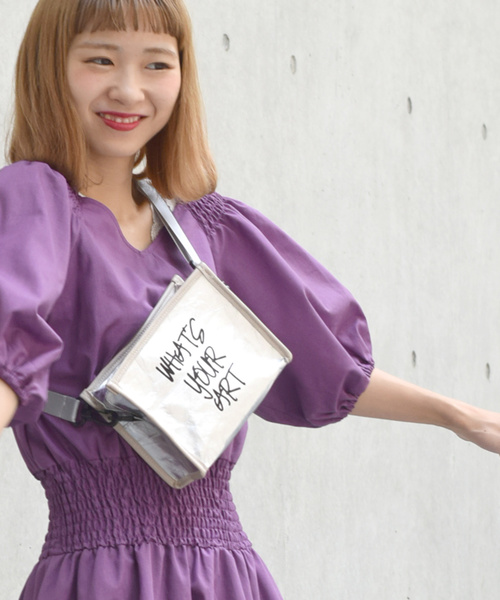 w closet(ダブルクローゼット)の「サコッシュBAG(ボディバッグ/ウエストポーチ・レディース・グレー/ブラック/ブラウン・FREE)」の14枚目の写真