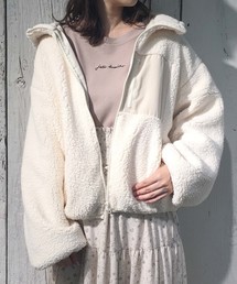 one after another NICE CLAUP | もこもこボアブルゾン(ブルゾン)