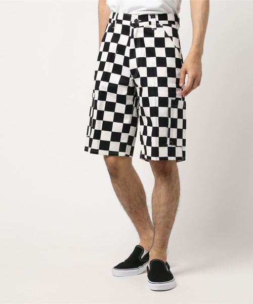 CHECKERED CARGO SHORTS (UN)（その他パンツ）｜tone（トーン）