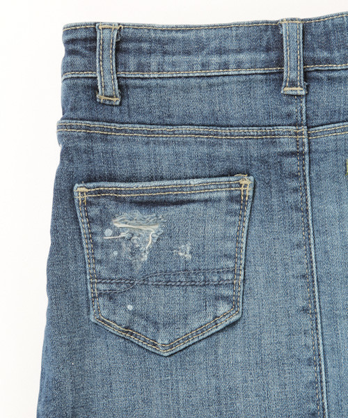 BAYFLOW（ベイフロー）の「[KIDS]デニムリペアスカート（デニムスカート・キッズ・ライトブルー/ロイヤルブルー・X-LARGE/SMALL/MEDIUM/LARGE/XX-LARGE）」の13枚目の写真