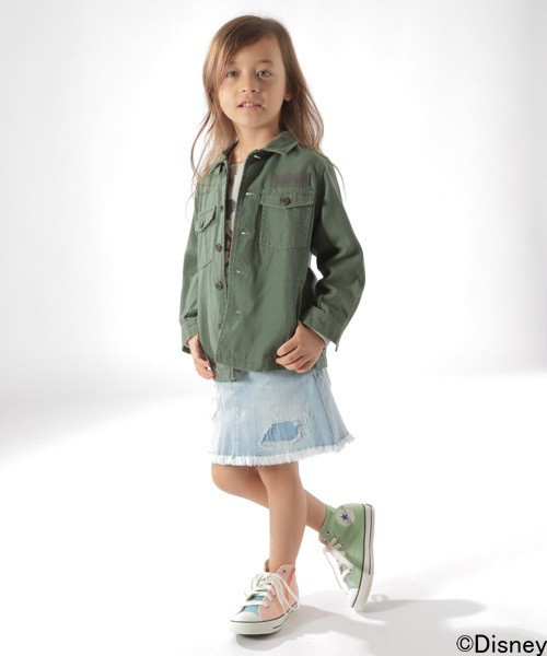 BAYFLOW（ベイフロー）の「[KIDS]デニムリペアスカート（デニムスカート・キッズ・ライトブルー/ロイヤルブルー・X-LARGE/SMALL/MEDIUM/LARGE/XX-LARGE）」の19枚目の写真