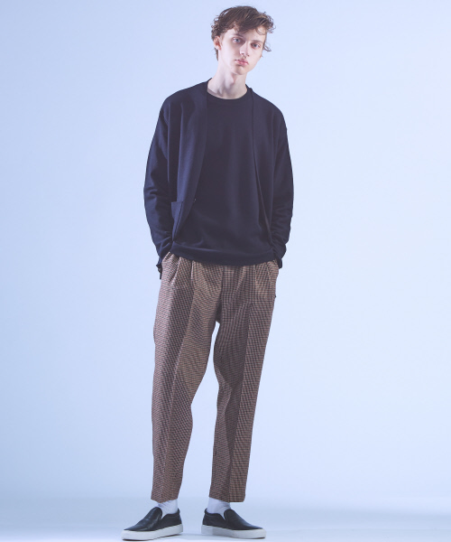 ABAHOUSE(アバハウス)の「シェットランドウールワイドプリーツテーパードパンツ(その他パンツ・メンズ・ネイビー/ワイン・44/46/48)」の18枚目の写真
