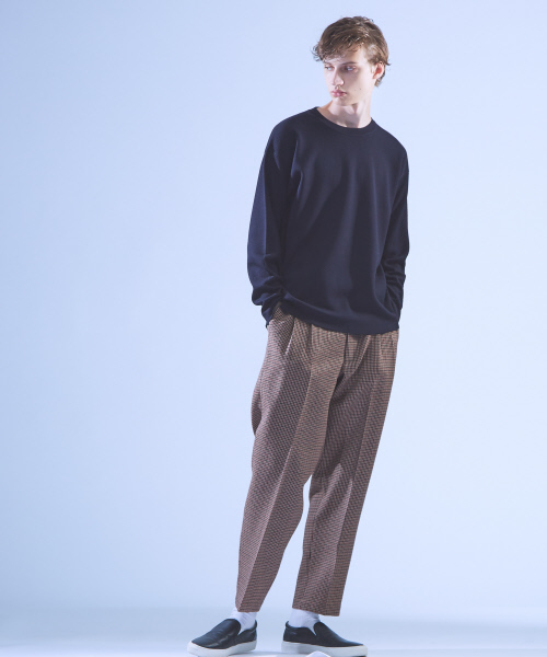 ABAHOUSE(アバハウス)の「シェットランドウールワイドプリーツテーパードパンツ(その他パンツ・メンズ・ネイビー/ワイン・44/46/48)」の20枚目の写真