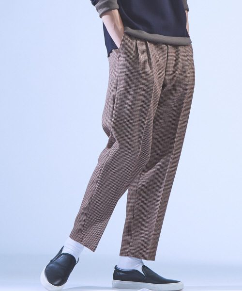 ABAHOUSE(アバハウス)の「シェットランドウールワイドプリーツテーパードパンツ(その他パンツ・メンズ・ネイビー/ワイン・44/46/48)」の21枚目の写真