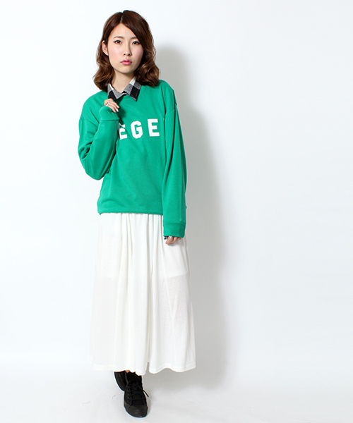 WEGO（ウィゴー）の「WEGO/マキシスカート（スカート・レディース・オフホワイト/ブラック/杢グレー/ネイビー/ワイン・FREE）」の19枚目の写真