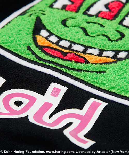 X-girl Stages（エックスガールステージス）の「“Keith  Haring”  ZIP-UP  SWEAT  HOODIE (4T～7T)（パーカー・キッズ・ブラック/アッシュ・4T/5T/6T/7T）」の12枚目の写真