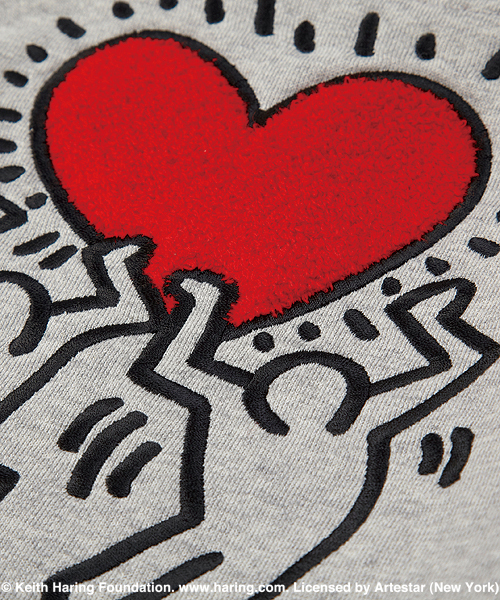 X-girl Stages（エックスガールステージス）の「“Keith  Haring”  ZIP-UP  SWEAT  HOODIE (4T～7T)（パーカー・キッズ・ブラック/アッシュ・4T/5T/6T/7T）」の11枚目の写真