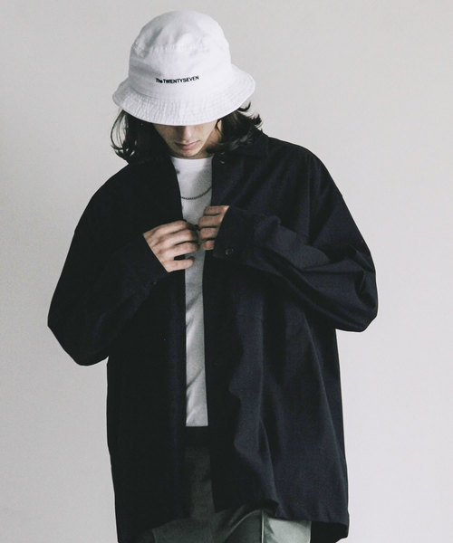 THE TWENTYSEVEN（ザ トゥエンティーセブン）の「【The TWENTY SEVEN】NYLON STRETCH BIG SHIRTS JKT:ナイロンストレッチ ビックシャツジャケット（シャツ/ブラウス・メンズ・ブラック/ネイビー/オリーブ・44/46/48）」の4枚目の写真