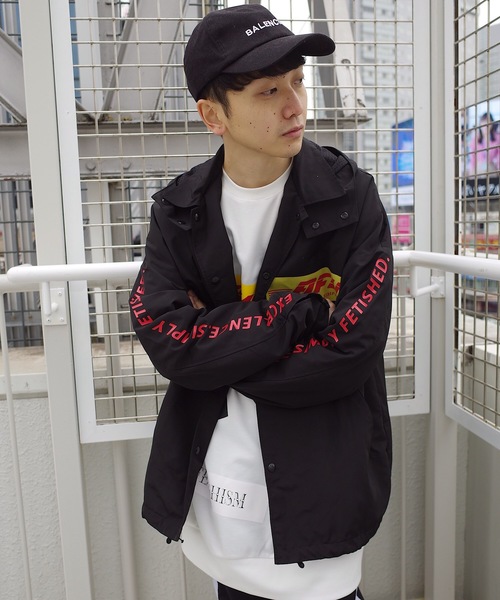 rovtski（ロフトスキー）の「2019 HARDNYLON HOOD COACH JKT /ハードナイロンフードコーチジャケット（ブルゾン・メンズ・ブラック/イエロー・FREE）」の7枚目の写真