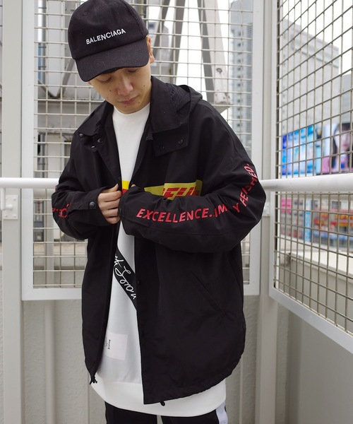 rovtski（ロフトスキー）の「2019 HARDNYLON HOOD COACH JKT /ハードナイロンフードコーチジャケット（ブルゾン・メンズ・ブラック/イエロー・FREE）」の8枚目の写真