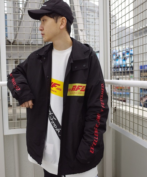 rovtski（ロフトスキー）の「2019 HARDNYLON HOOD COACH JKT /ハードナイロンフードコーチジャケット（ブルゾン・メンズ・ブラック/イエロー・FREE）」の9枚目の写真