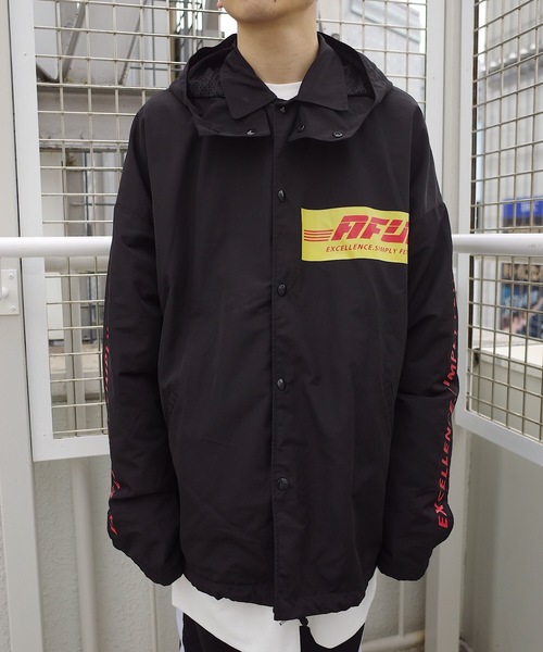 rovtski（ロフトスキー）の「2019 HARDNYLON HOOD COACH JKT /ハードナイロンフードコーチジャケット（ブルゾン・メンズ・ブラック/イエロー・FREE）」の12枚目の写真