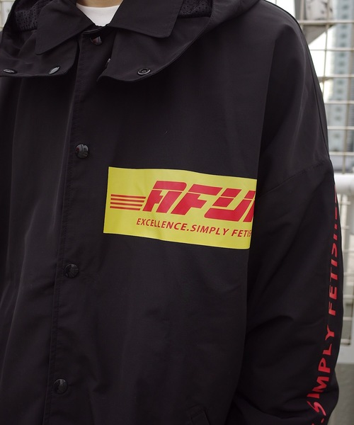 rovtski（ロフトスキー）の「2019 HARDNYLON HOOD COACH JKT /ハードナイロンフードコーチジャケット（ブルゾン・メンズ・ブラック/イエロー・FREE）」の13枚目の写真