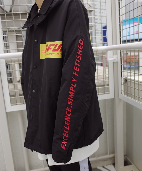 rovtski（ロフトスキー）の「2019 HARDNYLON HOOD COACH JKT /ハードナイロンフードコーチジャケット（ブルゾン・メンズ・ブラック/イエロー・FREE）」の14枚目の写真