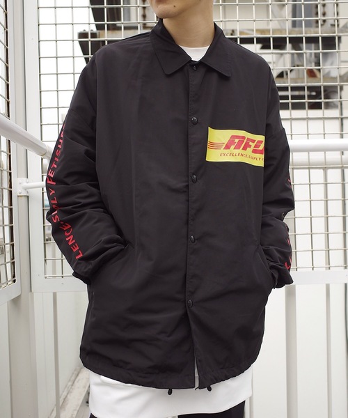 rovtski（ロフトスキー）の「2019 HARDNYLON HOOD COACH JKT /ハードナイロンフードコーチジャケット（ブルゾン・メンズ・ブラック/イエロー・FREE）」の21枚目の写真