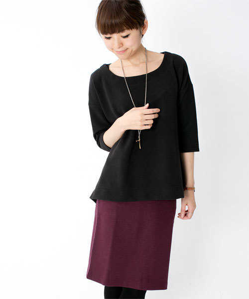 NANO universe(ナノユニバース)の「BR/A/Wポンチペンシルスカート(スカート・レディース・トップグレー/ワイン/ブルー/ブラック・FREE)」の16枚目の写真