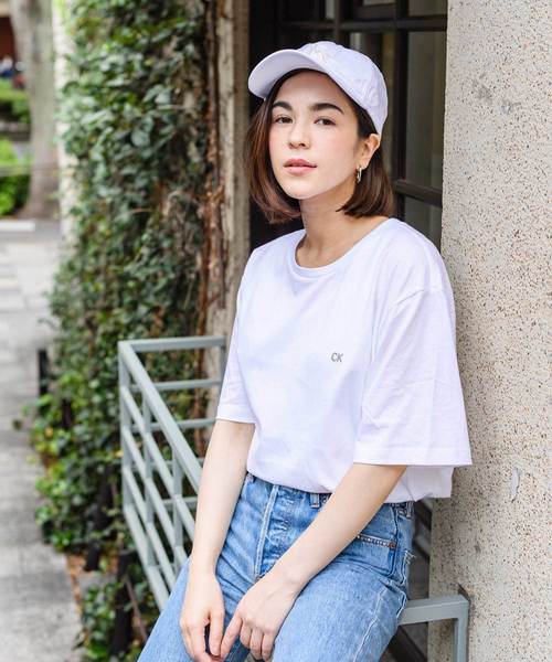 Calvin Klein Jeans（カルヴァンクラインジーンズ）の「ワンポイント ロゴ Tシャツ（Tシャツ/カットソー・メンズ・ピンク/ホワイト/ブラック・L/M/S/XL）」の14枚目の写真