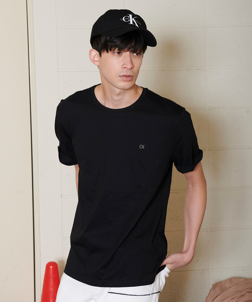 Calvin Klein Jeans（カルヴァンクラインジーンズ）の「ワンポイント ロゴ Tシャツ（Tシャツ/カットソー・メンズ・ピンク/ホワイト/ブラック・L/M/S/XL）」の9枚目の写真