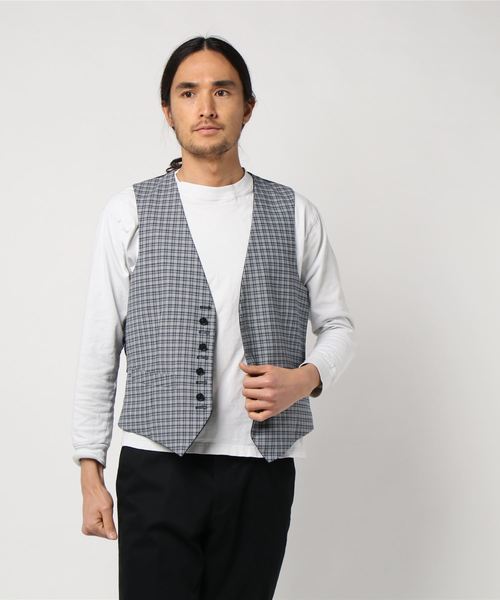 THE SUIT COMPANY(ザ・スーツカンパニー)の「<FORMAL>リバーシブルジレ(ベスト・メンズ・ネイビー・S/M/L/LL/SS)」の2枚目の写真