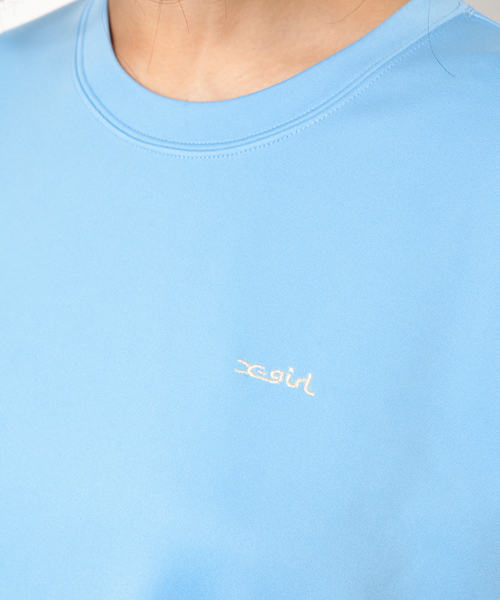 X-girl（エックスガール）の「NUMBERING BIG TOP（Tシャツ/カットソー・レディース・ホワイト/ブラック/ブルー・1/2）」の10枚目の写真