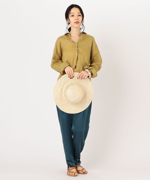 SHIPS（シップス）の「Prefer SHIPS:サテンスリットパンツ（その他パンツ・レディース・ライトグレー/ブルー/イエロー系その他2・38/36）」の16枚目の写真