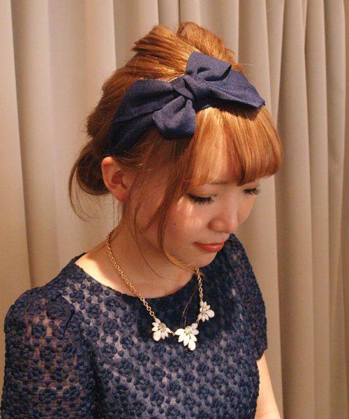 Another Edition(アナザーエディション)の「AE RBN KTS(カチューシャ・レディース・ブラック/ネイビー・フリー)」の1枚目の写真