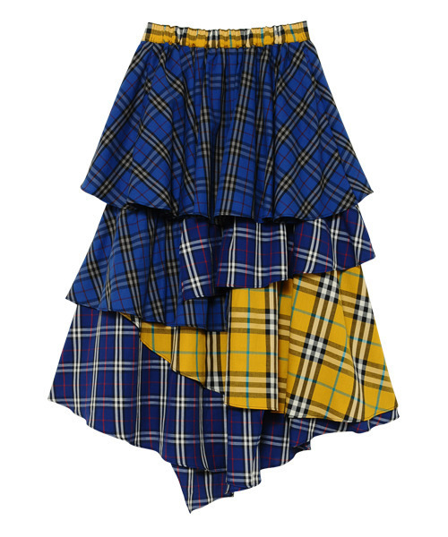 美品 Candy Stripper CHECK COMBINED スカート Candy Stripper（キャンディストリッパー）の「CHECK COMBINED