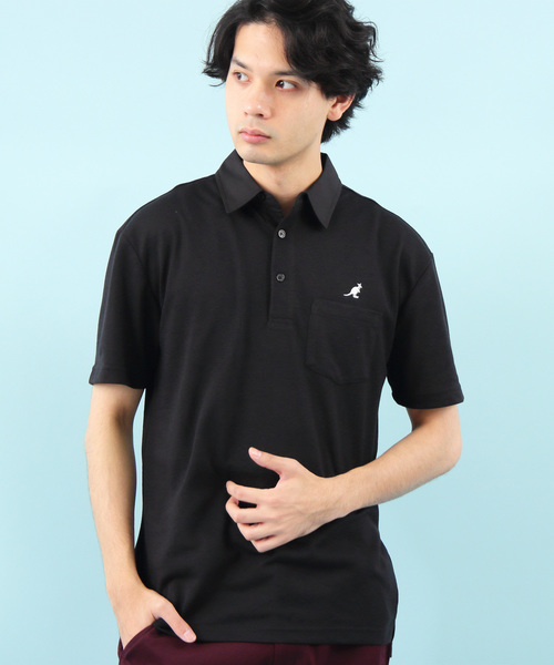 KANGOL（カンゴール）の「【別注】KANGOL×８(eight) コラボ半袖ポロシャツ（ポロシャツ・メンズ・オフホワイト/ブラック/ネイビー/トップグレー/ライトピンク/カーキ・MEDIUM/LARGE/X-LARGE）」の3枚目の写真