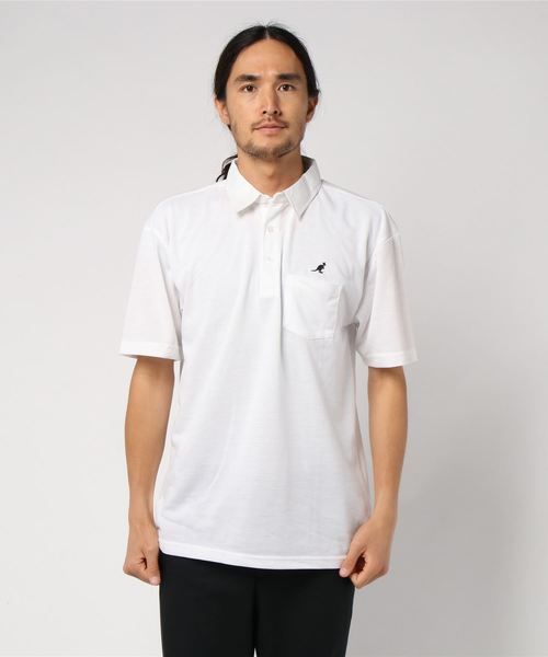 KANGOL（カンゴール）の「【別注】KANGOL×８(eight) コラボ半袖ポロシャツ（ポロシャツ・メンズ・オフホワイト/ブラック/ネイビー/トップグレー/ライトピンク/カーキ・MEDIUM/LARGE/X-LARGE）」の16枚目の写真