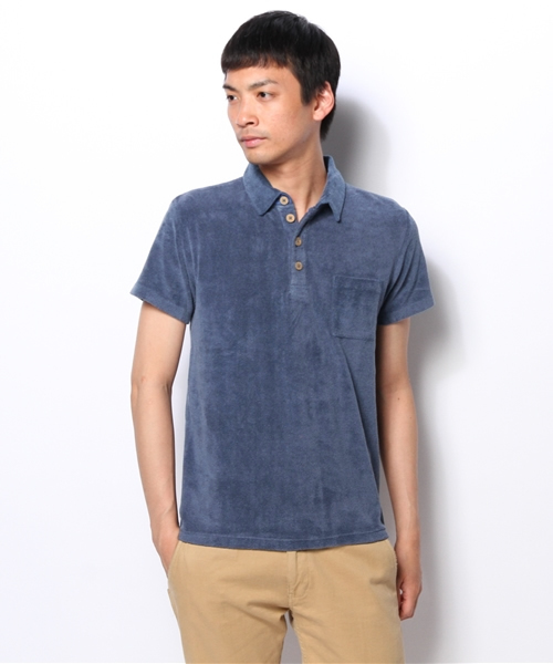 BEAMS(ビームス)の「○BEAMS / ピグメントパイル ポロシャツ(ポロシャツ・メンズ・レッド/インディゴブルー・MEDIUM/LARGE/SMALL)」の15枚目の写真