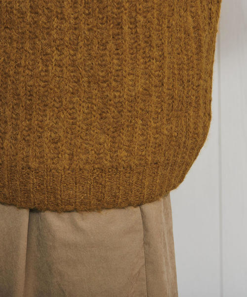 H　BEAUTY&YOUTH UNITED ARROWS（エイチビューティーアンドユースユナイテッドアローズ）の「＜H＞RIB COLOR KNIT VEST/ベスト（ベスト・メンズ・ゴールド/オレンジ・MEDIUM/LARGE）」の7枚目の写真