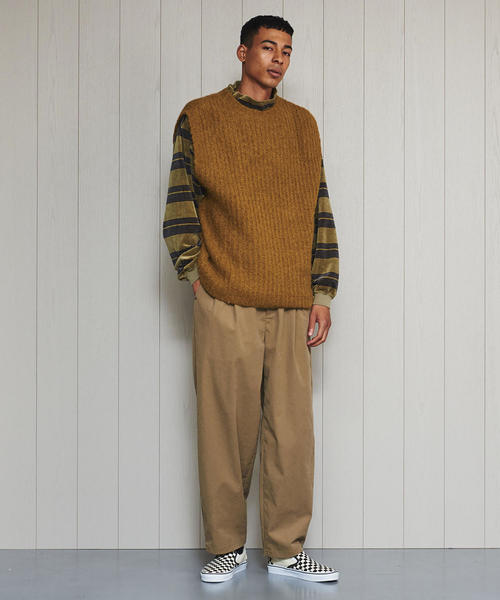 H　BEAUTY&YOUTH UNITED ARROWS（エイチビューティーアンドユースユナイテッドアローズ）の「＜H＞RIB COLOR KNIT VEST/ベスト（ベスト・メンズ・ゴールド/オレンジ・MEDIUM/LARGE）」の5枚目の写真