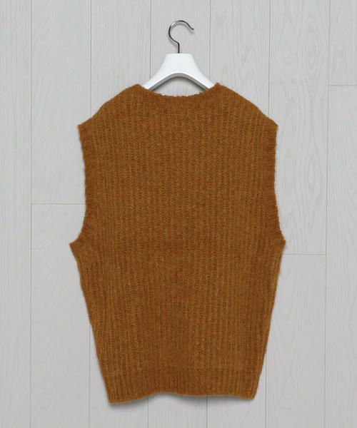 H　BEAUTY&YOUTH UNITED ARROWS（エイチビューティーアンドユースユナイテッドアローズ）の「＜H＞RIB COLOR KNIT VEST/ベスト（ベスト・メンズ・ゴールド/オレンジ・MEDIUM/LARGE）」の13枚目の写真