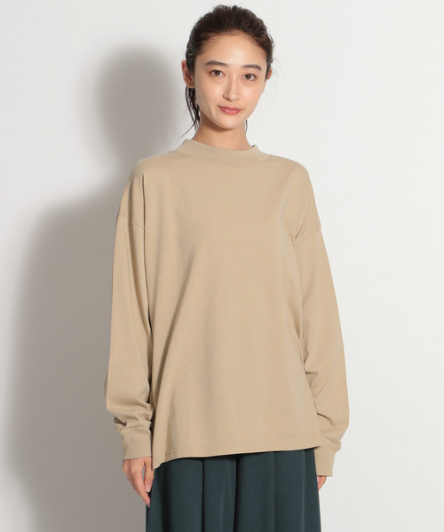 niko and...（ニコアンド）の「USAコットンハイネックロンT（Tシャツ/カットソー・レディース・ライトブルー/イエロー/セージグリーン/オフホワイト/ベージュ/ブラック・MEDIUM/LARGE）」の14枚目の写真