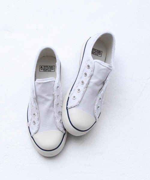 coen（コーエン）の「キャンバススニーカー15SS（スニーカー・レディース・ホワイト/ブラック/ネイビー/コバルトブルー/ライトブルー/ダークグリーン/マスタード/ベージュ/グレー/ネイビー系・SMALL/MEDIUM/LARGE）」の2枚目の写真