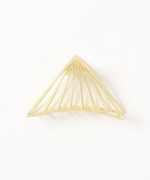 Esime（エシミー）の「三角バレッタ（バレッタ/ヘアクリップ・レディース・シルバー/シルバー系その他/ゴールド/ゴールド系その他/シャンパン/ガンメタ・FREE）」の5枚目の写真
