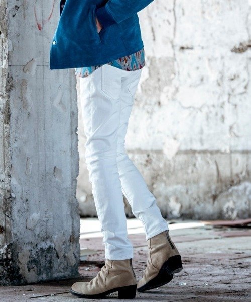 NO ID.（ノーアイディ）の「mp7745-ストレッチデニムスキニーＰＴ パンツ（デニムパンツ・メンズ・ホワイト/ブラック/インディゴブルー・1/2/3）」の21枚目の写真