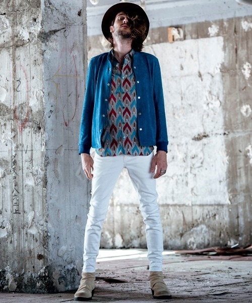 NO ID.（ノーアイディ）の「mp7745-ストレッチデニムスキニーＰＴ パンツ（デニムパンツ・メンズ・ホワイト/ブラック/インディゴブルー・1/2/3）」の8枚目の写真