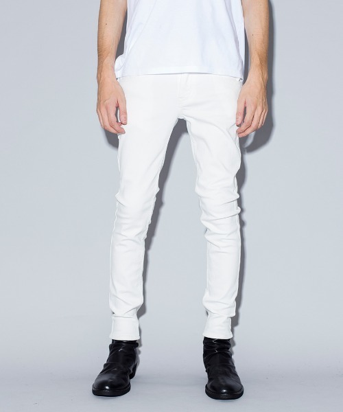 NO ID.（ノーアイディ）の「mp7745-ストレッチデニムスキニーＰＴ パンツ（デニムパンツ・メンズ・ホワイト/ブラック/インディゴブルー・1/2/3）」の9枚目の写真