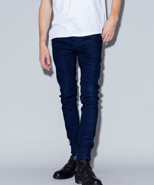 NO ID.（ノーアイディ）の「mp7745-ストレッチデニムスキニーＰＴ パンツ（デニムパンツ・メンズ・ホワイト/ブラック/インディゴブルー・1/2/3）」の5枚目の写真