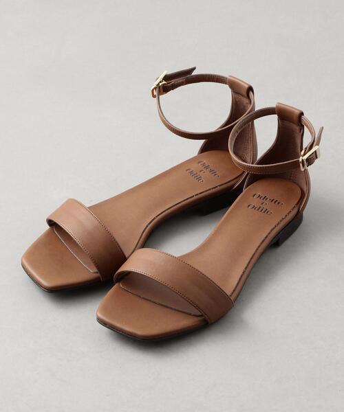 ODETTE E ODILE（オデットエオディール）の「【WEB限定】O ワンベルトフラット サンダル10●↑（サンダル・レディース・ベージュ/ブラウン/オフホワイト/ブラック/オレンジ/ライトブルー・24cm/24.5cm/22cm/22.5cm/23cm/25cm/23.5cm）」の4枚目の写真