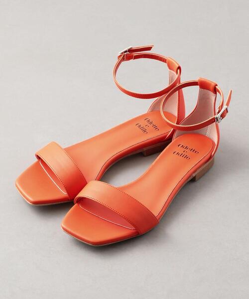 ODETTE E ODILE（オデットエオディール）の「【WEB限定】O ワンベルトフラット サンダル10●↑（サンダル・レディース・ベージュ/ブラウン/オフホワイト/ブラック/オレンジ/ライトブルー・24cm/24.5cm/22cm/22.5cm/23cm/25cm/23.5cm）」の7枚目の写真