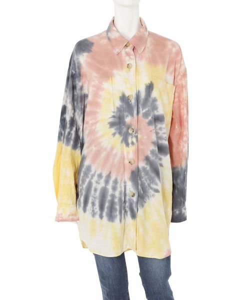 Ungrid（アングリッド）の「ビッグルーズタイダイシャツ（シャツ/ブラウス・レディース・パープル/ピンク・FREE）」の6枚目の写真