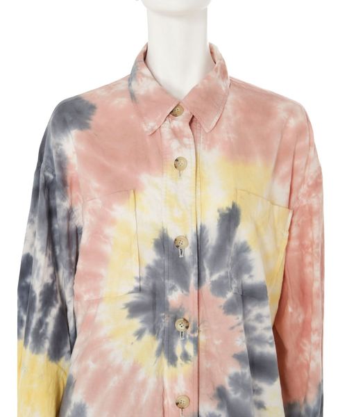 Ungrid（アングリッド）の「ビッグルーズタイダイシャツ（シャツ/ブラウス・レディース・パープル/ピンク・FREE）」の9枚目の写真