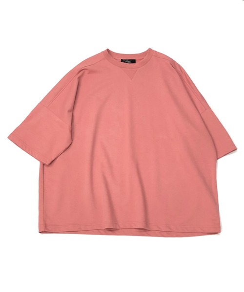 Beno（ビーノ）の「TCミニ裏毛 / ドロップショルダー ルーズ シルエット Tシャツ（Tシャツ/カットソー・メンズ・パープル/ブラック/サックスブルー/ホワイト/ピンク/ベージュ・FREE）」の22枚目の写真